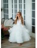 Ivory Tulle Flower Girl Dress Photoshoot Dress